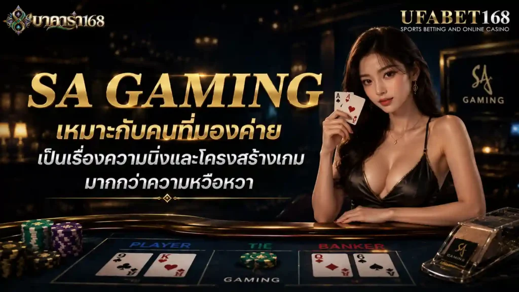 SA Gaming เหมาะกับคนที่มองค่ายเป็นเรื่องความนิ่ง