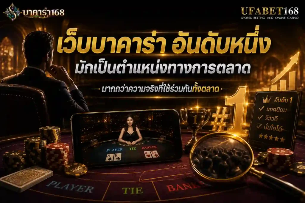 เว็บบาคาร่า อันดับหนึ่งมักเป็นตำแหน่งทางการตลาด