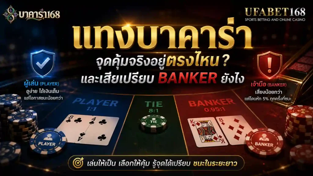 แทงบาคาร่า จุดคุ้มจริงอยู่ตรงไหน และเสียเปรียบ Banker ยังไง
