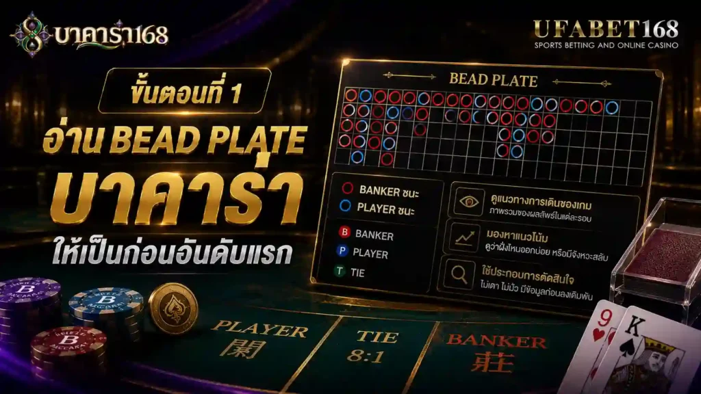 ขั้นตอนที่ 1 อ่าน Bead Plate บาคาร่า