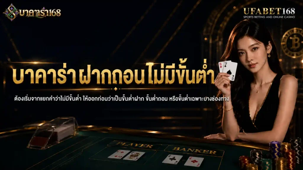 บาคาร่าฝากถอนไม่มีขั้นต่ํา ต้องเริ่มจากแยกคำว่าไม่มีขั้นต่ำ