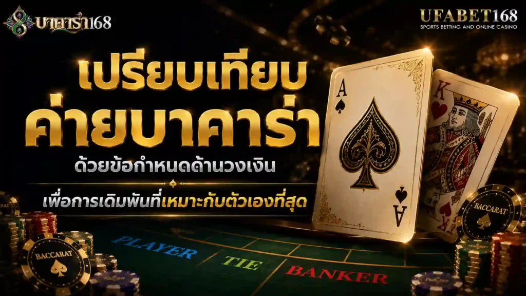 เปรียบเทียบค่ายบาคาร่า ด้วยข้อกำหนดด้านวงเงิน